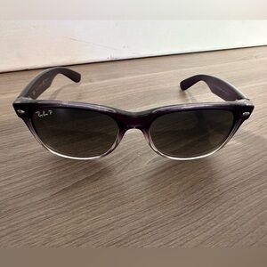 Ray-Ban RB2132 New Wayfarer gloss black sunglasses